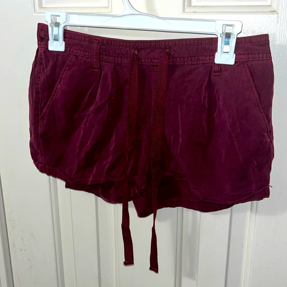 Red Rayon So Cargo Shorts (Small)